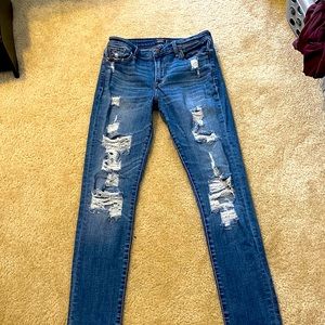 Abercrombie and Fitch Harper Low Rise Skinny Jeans